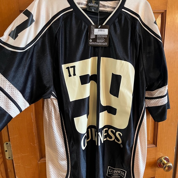 Guinness Shirts Guinness American Football Jersey Size Xl Brand New